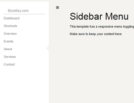 Foundation zurp Sidebar left menu example