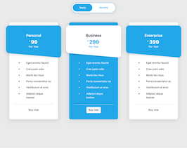 Preview Bootstrap Html Snippet. Modern Price Section