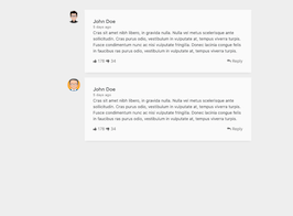 Preview Bootstrap Html Snippet. Bs4 Beta Comment List